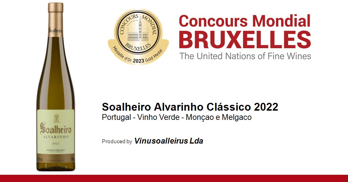 Soalheiro Alvarinho Clássico 2022 Concours Mondial de Bruxelles