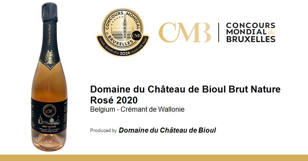 Domaine Du Ch Teau De Bioul Brut Nature Ros Concours Mondial De