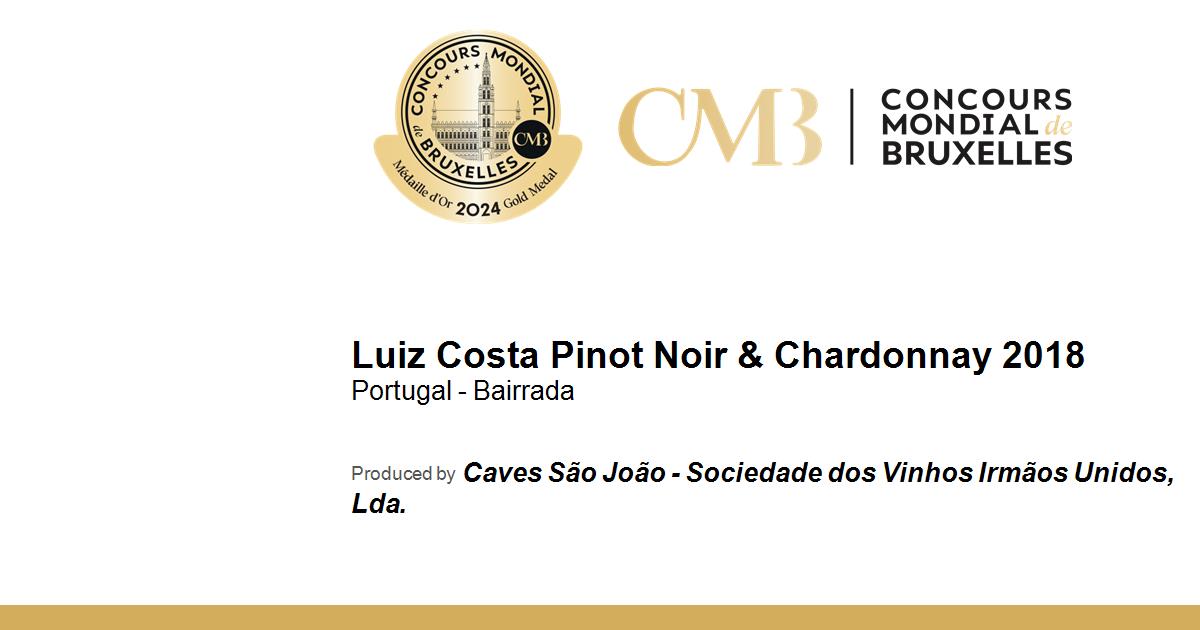 Caves S O Jo O Homenagem A Luiz Costa Pinot Noir Chardonnay