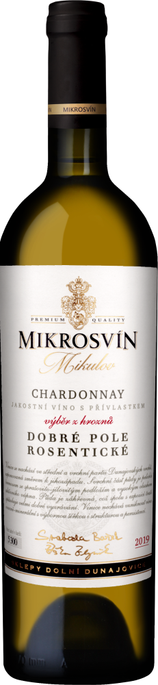 Vinarstvi Mikrosvin Mikulov Chardonnay Traditional Line Dobre Pole Rosenticke 2019
