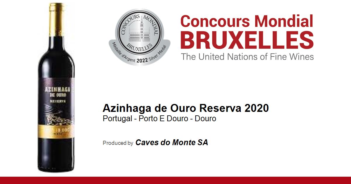 Azinhaga de Ouro Reserva 2020 Bruxelles Mondial Concours • de