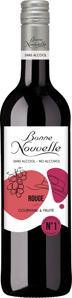 Bonne Nouvelle rouge vin de la Communauté Européenne désalcoolisé