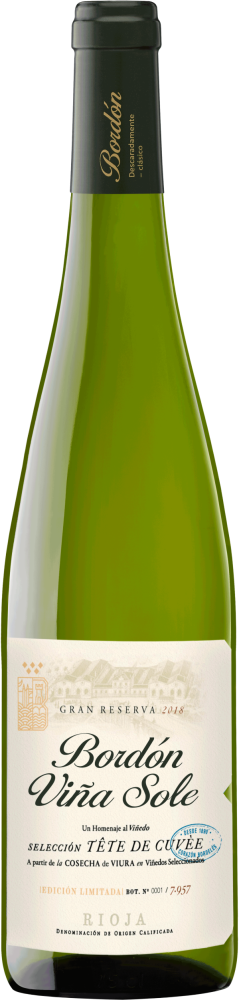 Bordón Viña Sole Gran Reserva Blanco 2018