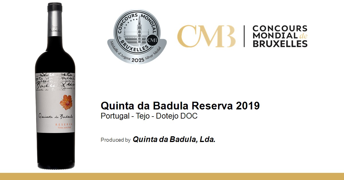 Quinta da Badula Reserva 2019 • Concours Mondial de Bruxelles