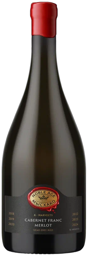 Kuban Semi-dry Red Aged Merlo Cabernet Frank Noble Age 6 Harvests 2024