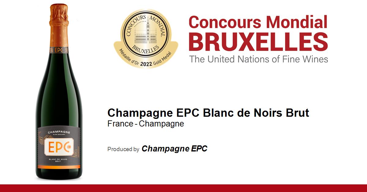 Champagne EPC Blanc de Noirs Brut Concours Mondial de Bruxelles