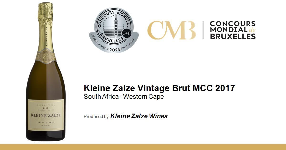 Kleine Zalze Vintage Brut MCC 2017 • Concours Mondial de Bruxelles