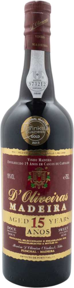 D'Oliveiras Madeira Wine 15 Years Sweet