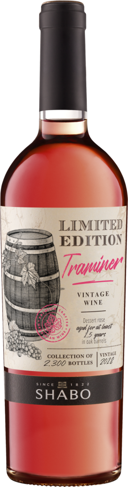 Traminer Vintage Dessert Shabo Limited Edition 2018